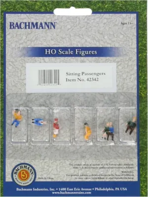 Bachmann Trains - FIGURES - SITTING PASSENGERS - HO Scale