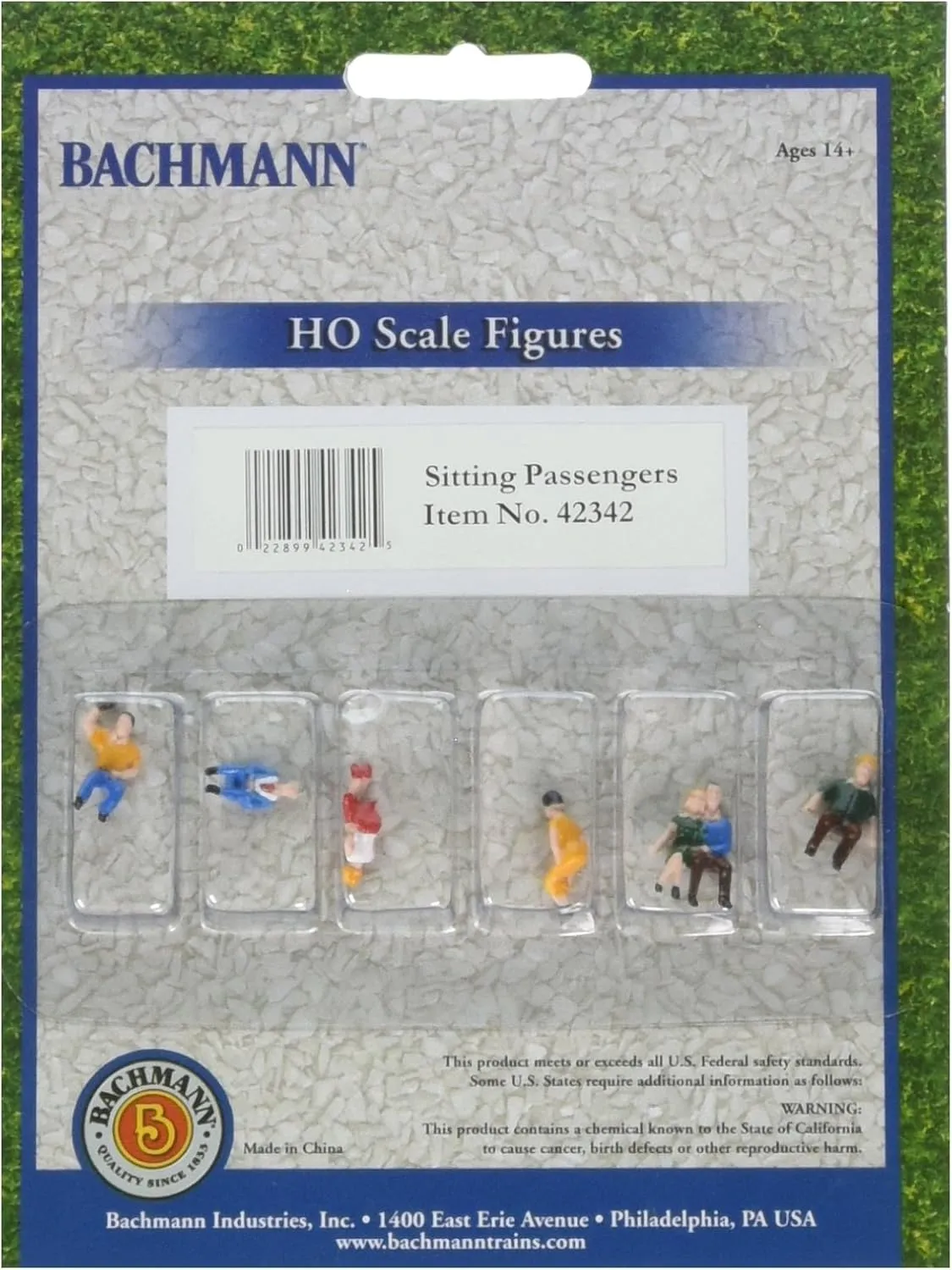 Bachmann Trains - FIGURES - SITTING PASSENGERS - HO Scale