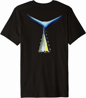 BACK PRINT Deep Sea Fishing | Tuna Tail | Bluefin Tuna Premium T-Shirt