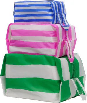 BAGGU Women's 3D Zip Set - Painted Stripe