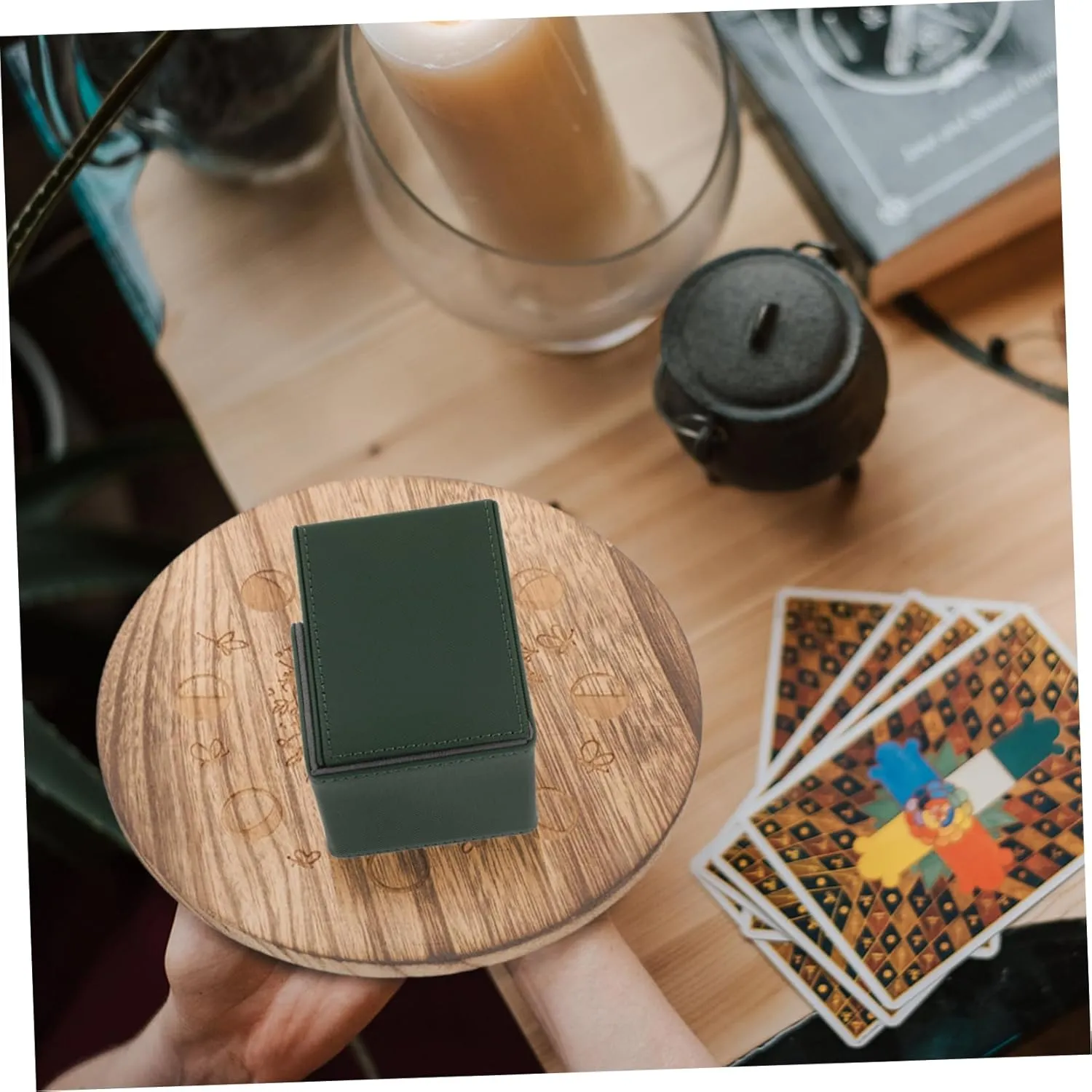 balacoo 5pcs Playing Card Case Organizer Compact Pu Case for Game Cards Lightweight Storage Box