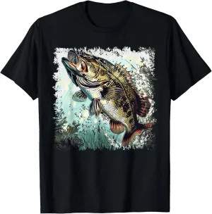 Bass fisherman fishing for bass fishing bass whisperer T-Shirt