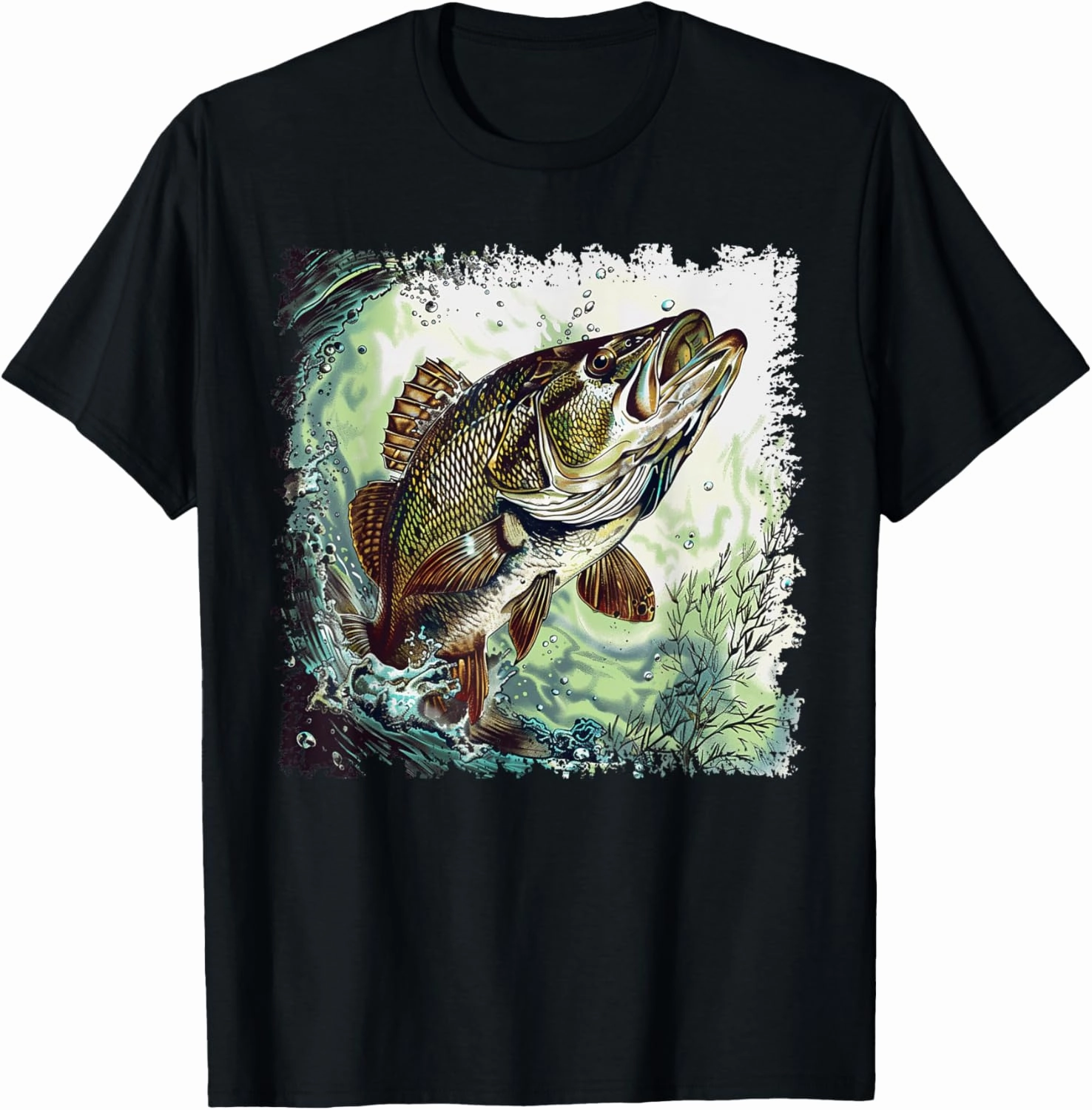 Bass fisherman fishing for bass fishing bass whisperer T-Shirt