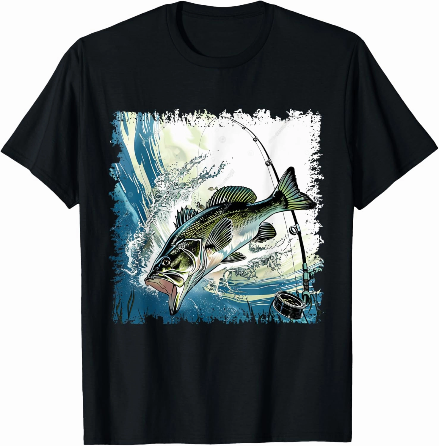 Bass fisherman fishing for bass fishing bass whisperer T-Shirt