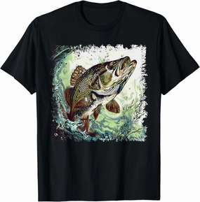 Bass fisherman fishing for bass fishing bass whisperer T-Shirt