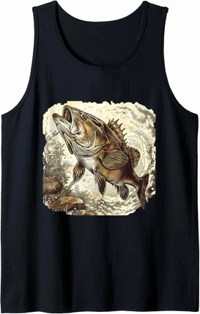 Bass Whisperer bass fisherman fishing for bass Tank Top