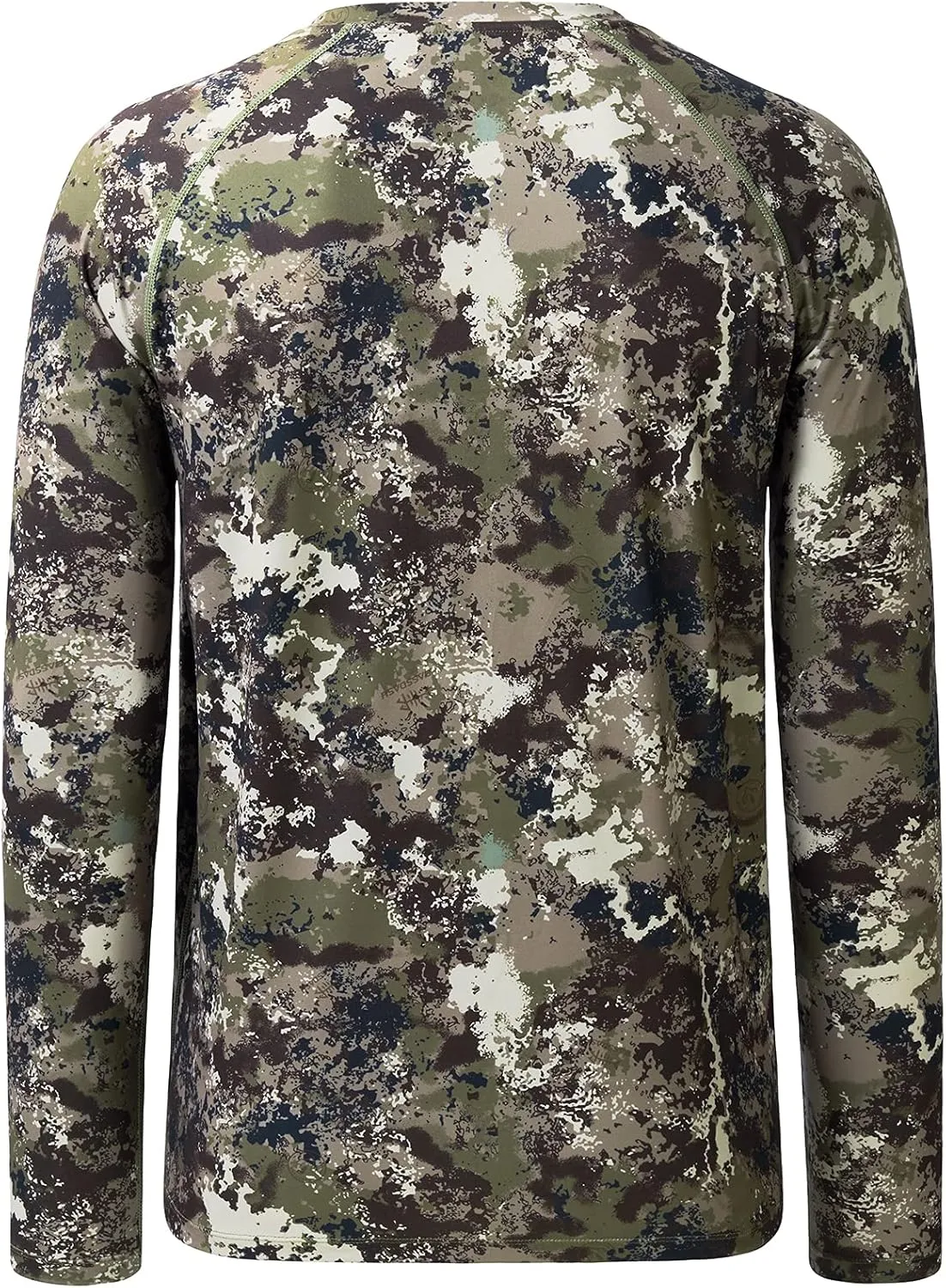 BASSDASH Men's Hunting Sun Shirt UPF 50 Lightweight Camo Performance Long Sleeve Stretch Fishing Hiking Tactical Tees