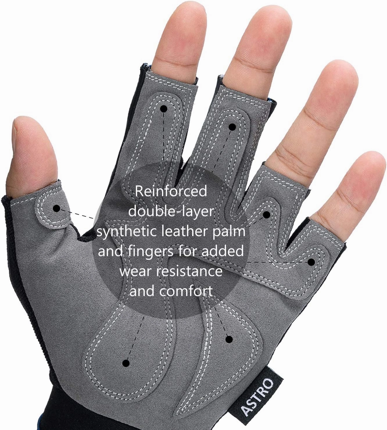 BASSDASH Astro Fishing Gloves Men’s Women’s Fingerless Gloves for Game Fishing Kayaking Paddling Sailing MTB