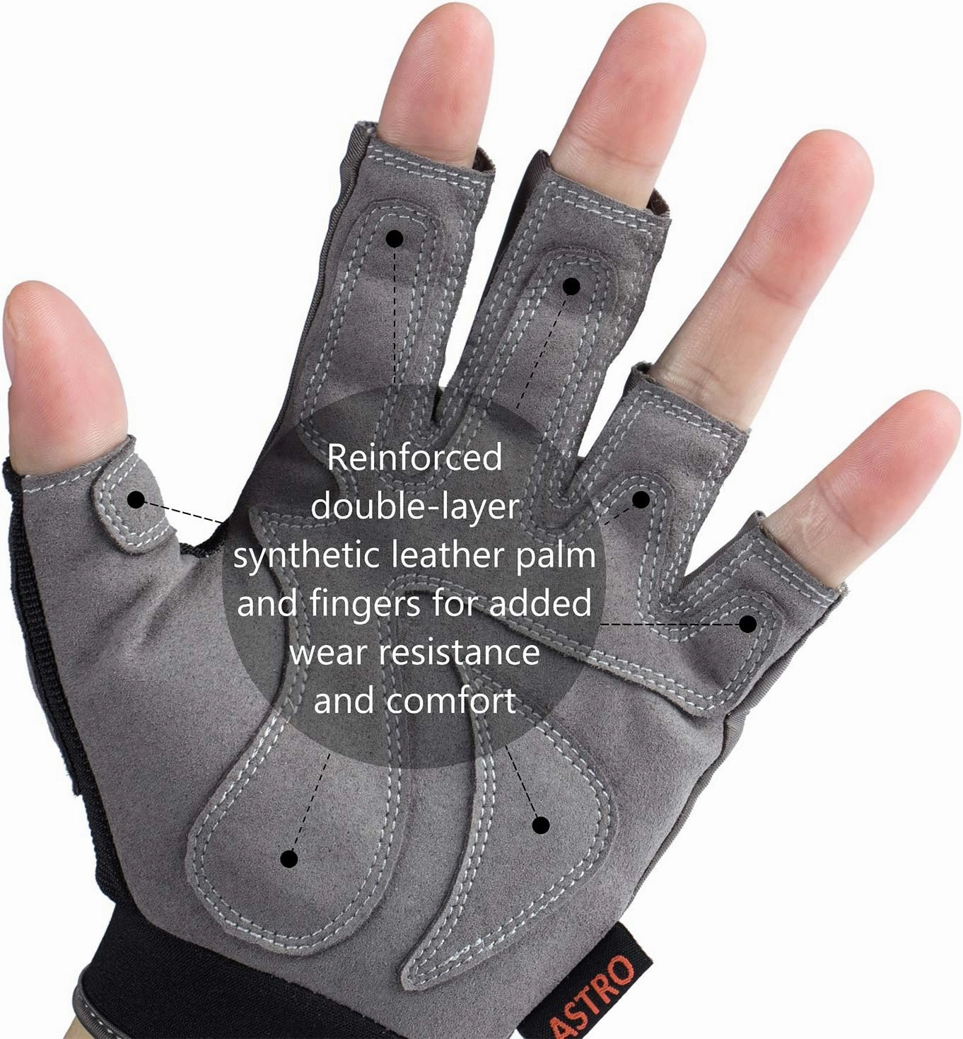 BASSDASH Astro Fishing Gloves Men’s Women’s Fingerless Gloves for Game Fishing Kayaking Paddling Sailing MTB