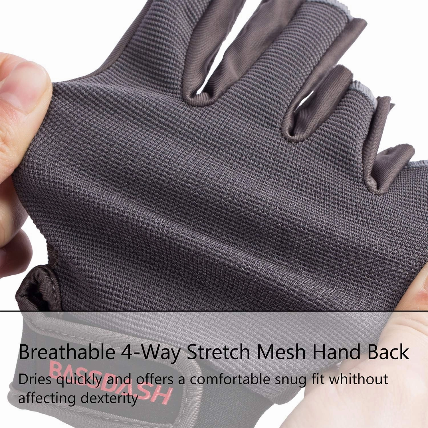 BASSDASH Astro Fishing Gloves Men’s Women’s Fingerless Gloves for Game Fishing Kayaking Paddling Sailing MTB