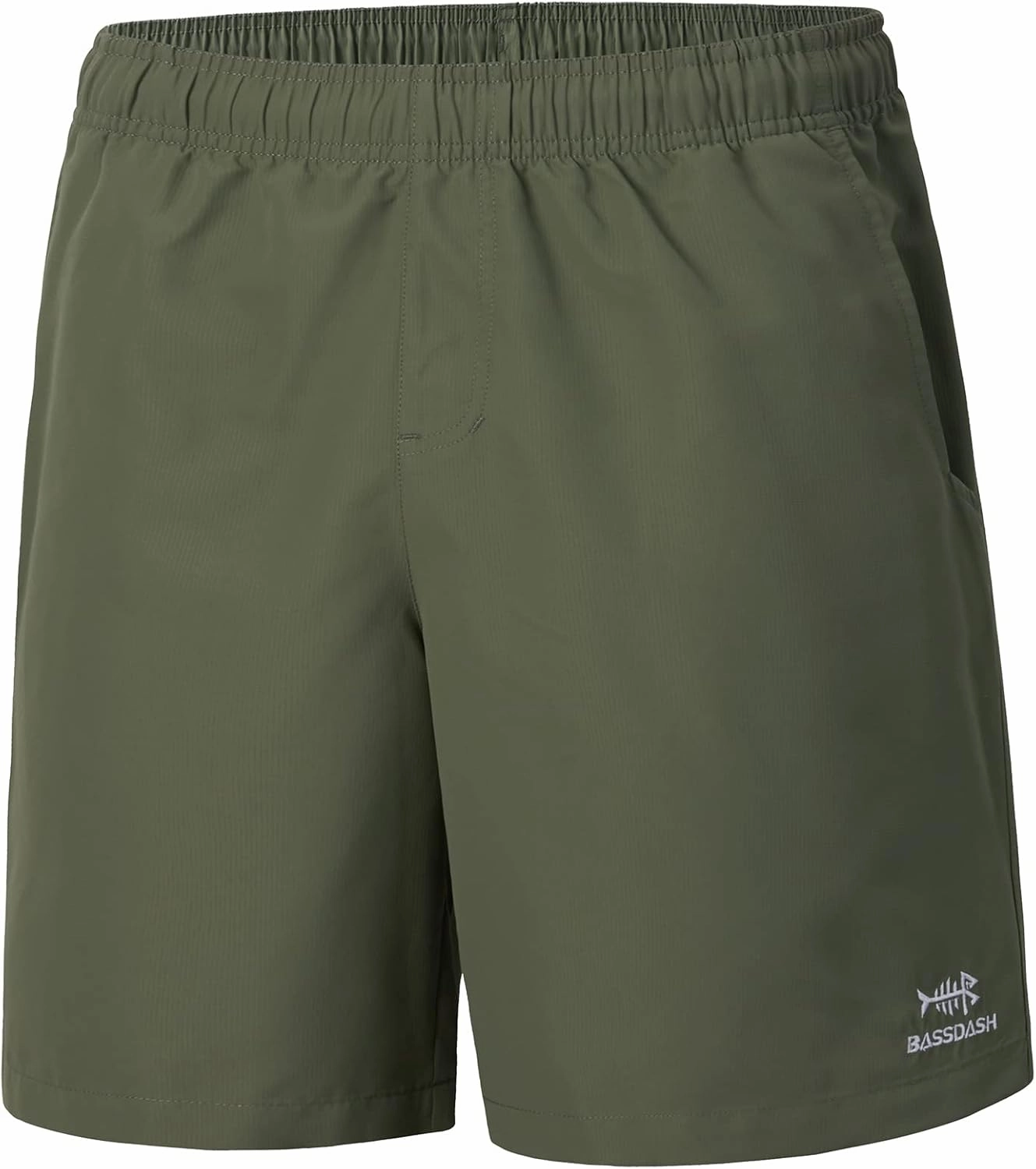 BASSDASH Men's 8''Fishing Water Shorts Quick Dry UPF 50  Lightweight Cargo Hiking Kayaking Casual Bottom