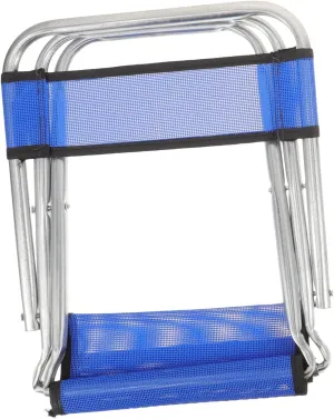 BESPORTBLE Multi Function Lightweight Camping Chair Portable Folding Fishing Stool for Adults Compact Mesh Outdoor Seat for Travel Sports Events and Garden Use Random Color