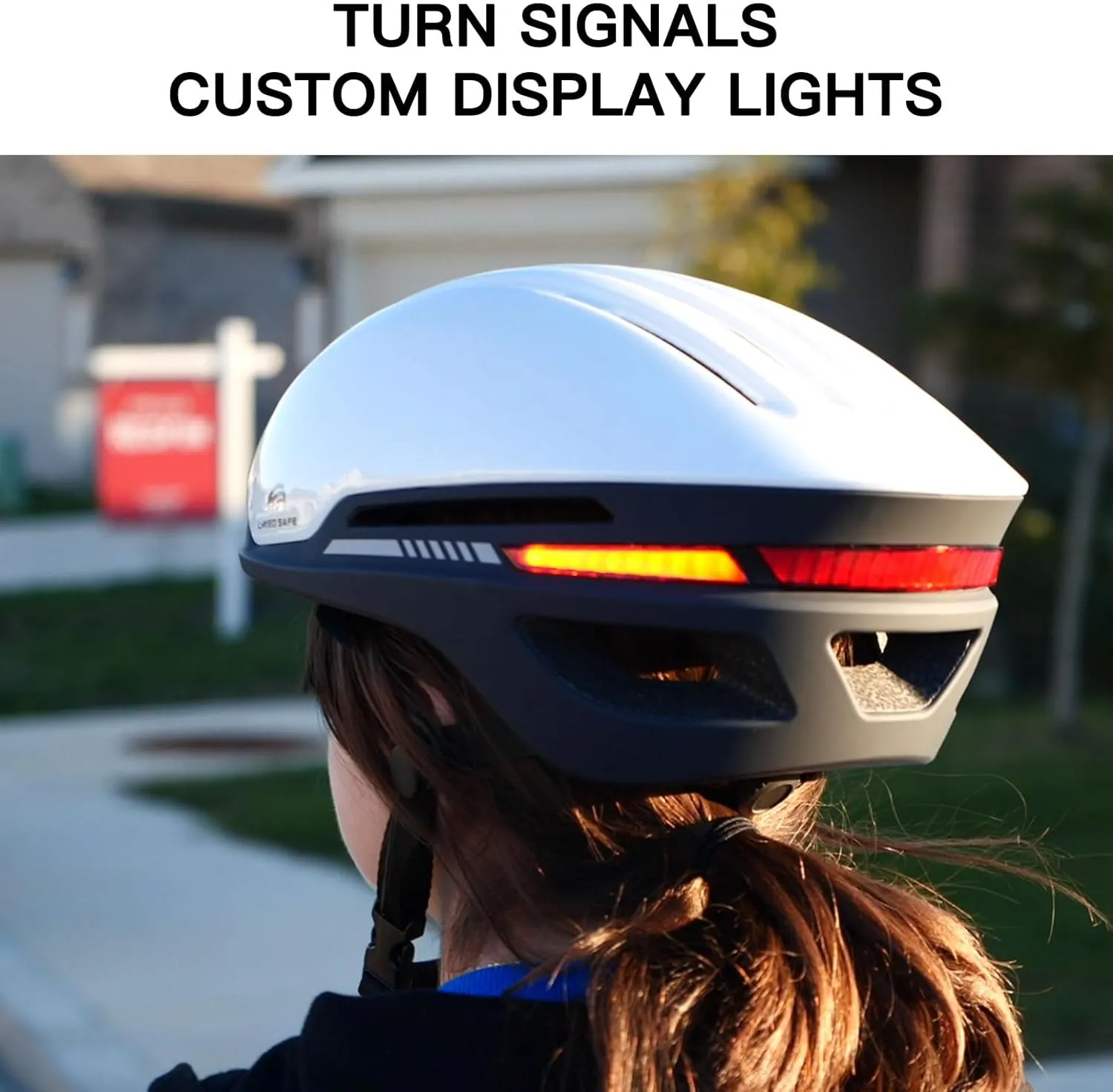 Bike Helmet with Bluetooth, Smart Bike Helmet for Adults Men Women with Built-in Speakers, Auto Brake Blinker, Front and Rear LED Turn Signals Remote Control, Smart Cycling Helmet.