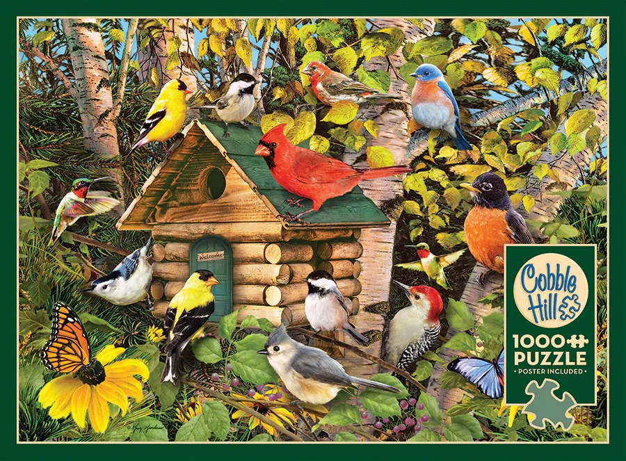 Bird Cabin, 1000pc Puzzle, Compact
