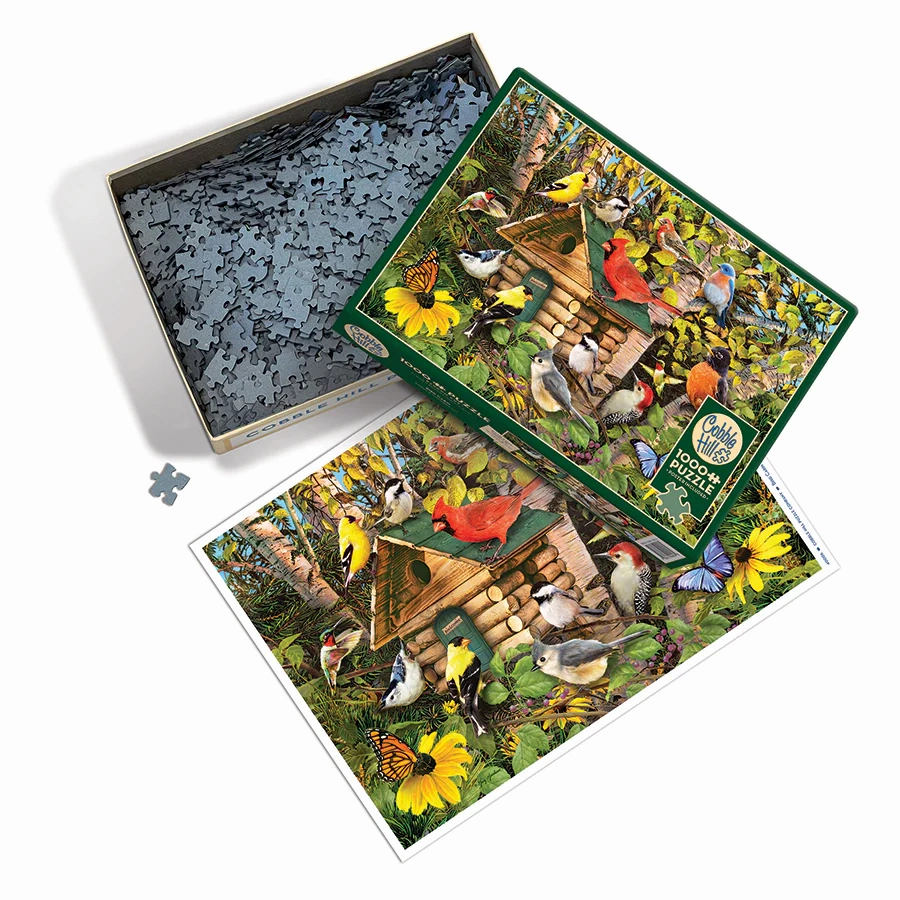Bird Cabin, 1000pc Puzzle, Compact