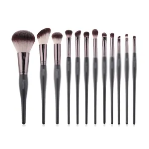 Black Makeup Brush Set Eyebrow Mascara Powder Synthetic Foundation Brush Makeup Brush Makeup
