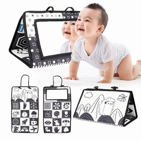 Black and White Tummy Time Activity Mirror