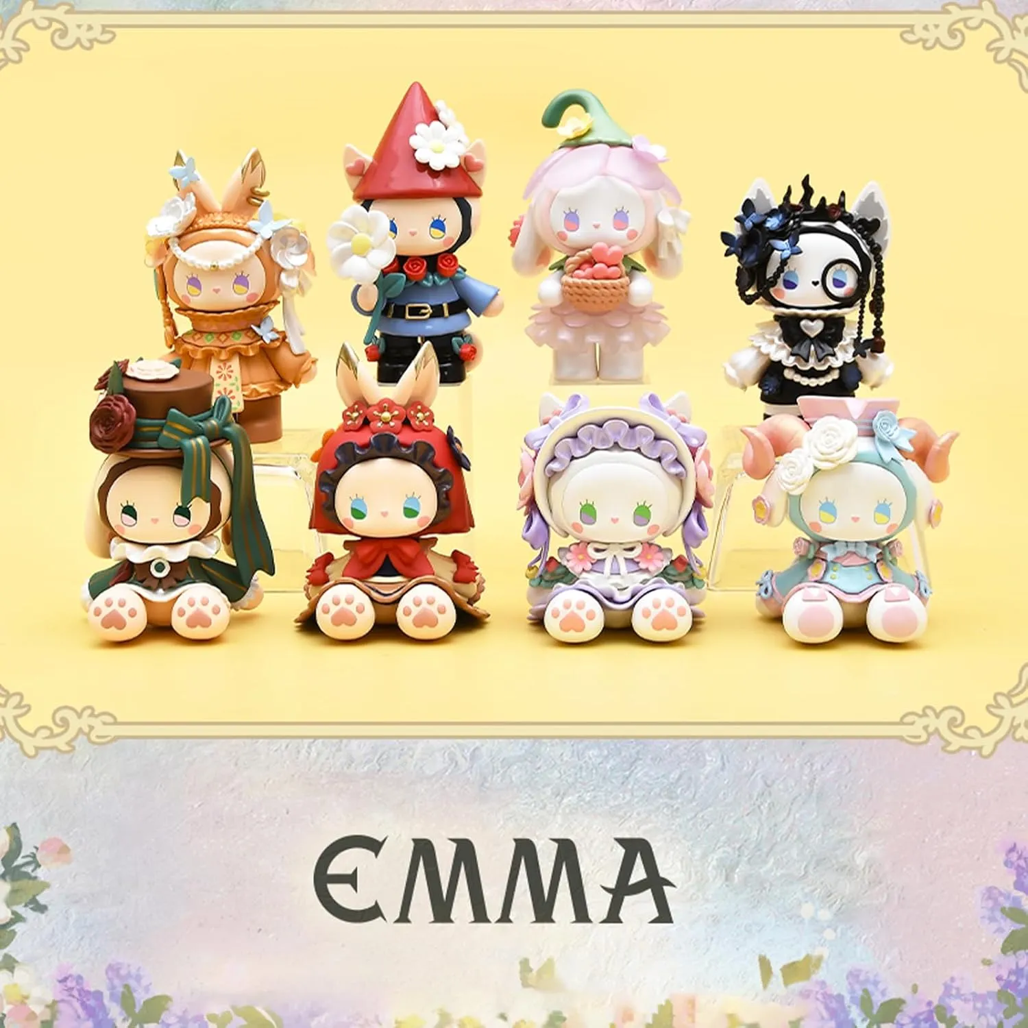 Blind Box Figures Toys,4.7" Cute Mini Dolls Kawaii Emma Secret Forest Garden Date PVC Blind Box Doll Collectable Action Figure Posable Dress Up Doll for Girls Birthday Party Gift Toys
