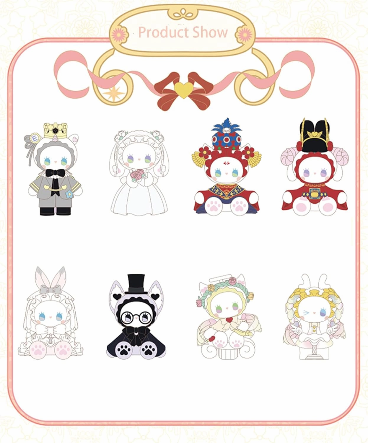 Blind Box Figures Toys,4.7" Cute Mini Dolls Kawaii Emma Secret Forest Wedding Series PVC Blind Box Doll Collectable Action Figure Posable Dress Up Doll for Girls Birthday Party Gift Toys