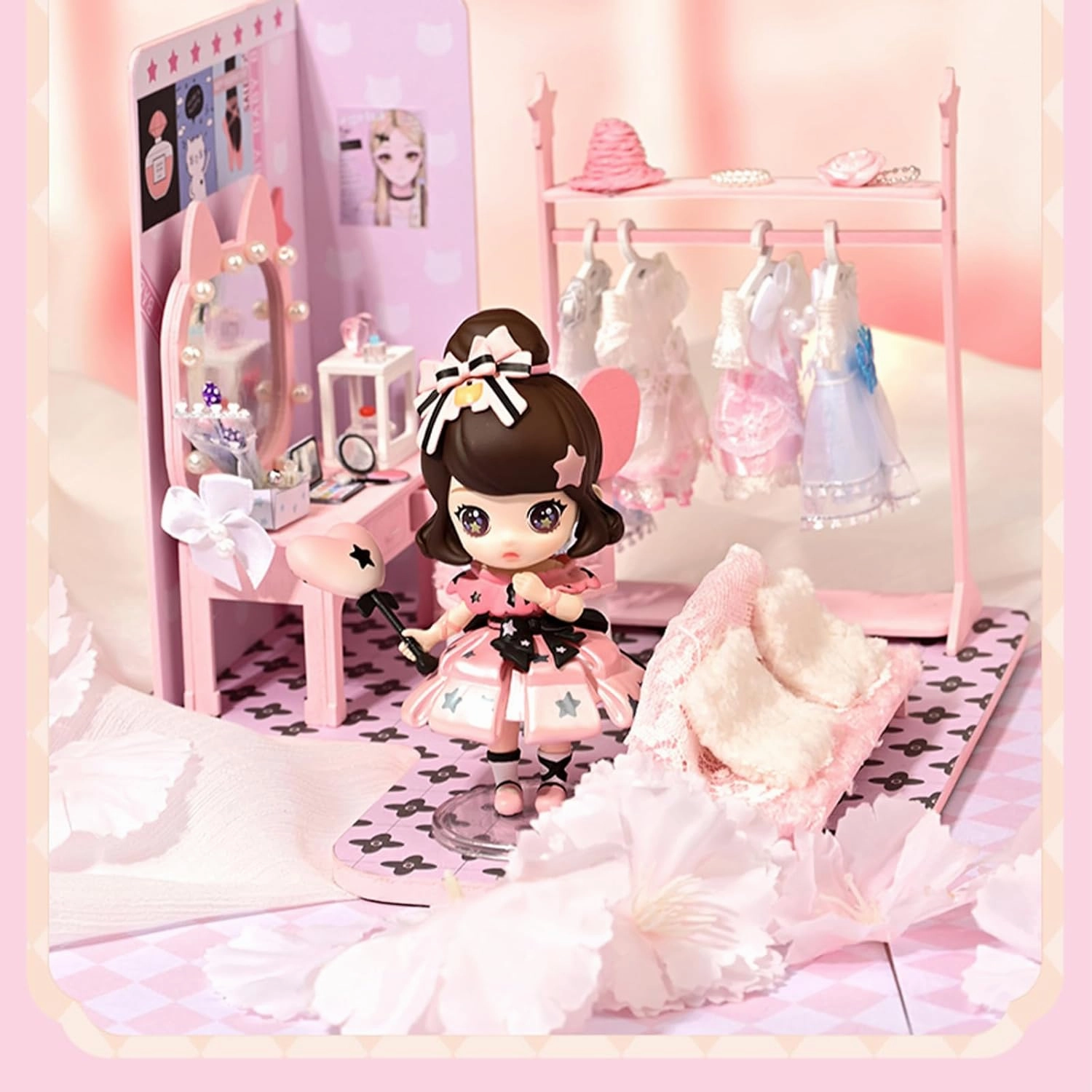 Blind Box Figures Toys,6" Cute Mini Dolls Kawaii KOKOYA Series-Lolita PVC Blind Box Doll Collectable Action Figure Posable Dress Up Doll for Girls Birthday Party Gift Toys