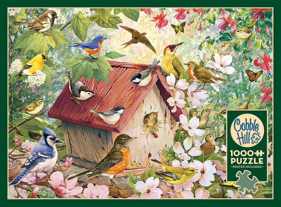 Blooming Spring, 1000pc Puzzle, Compact