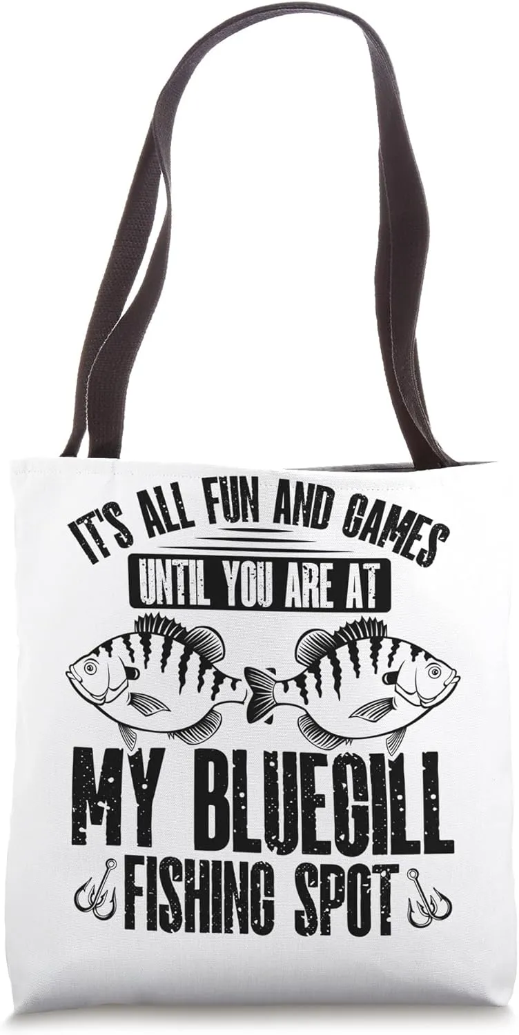 Bluegill Fishing Lure Bluegill Fisher Bluegill Fisherman Tote Bag