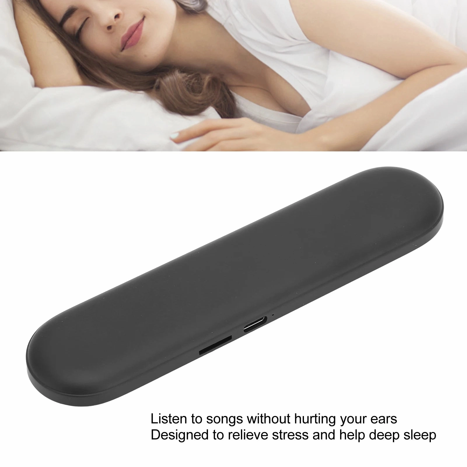 Bluetooth Pillow Speaker Portable Mini Bone Conduction Sleeping Speaker with Stereo Bass for Deep Sleeping Bluetooth Speaker