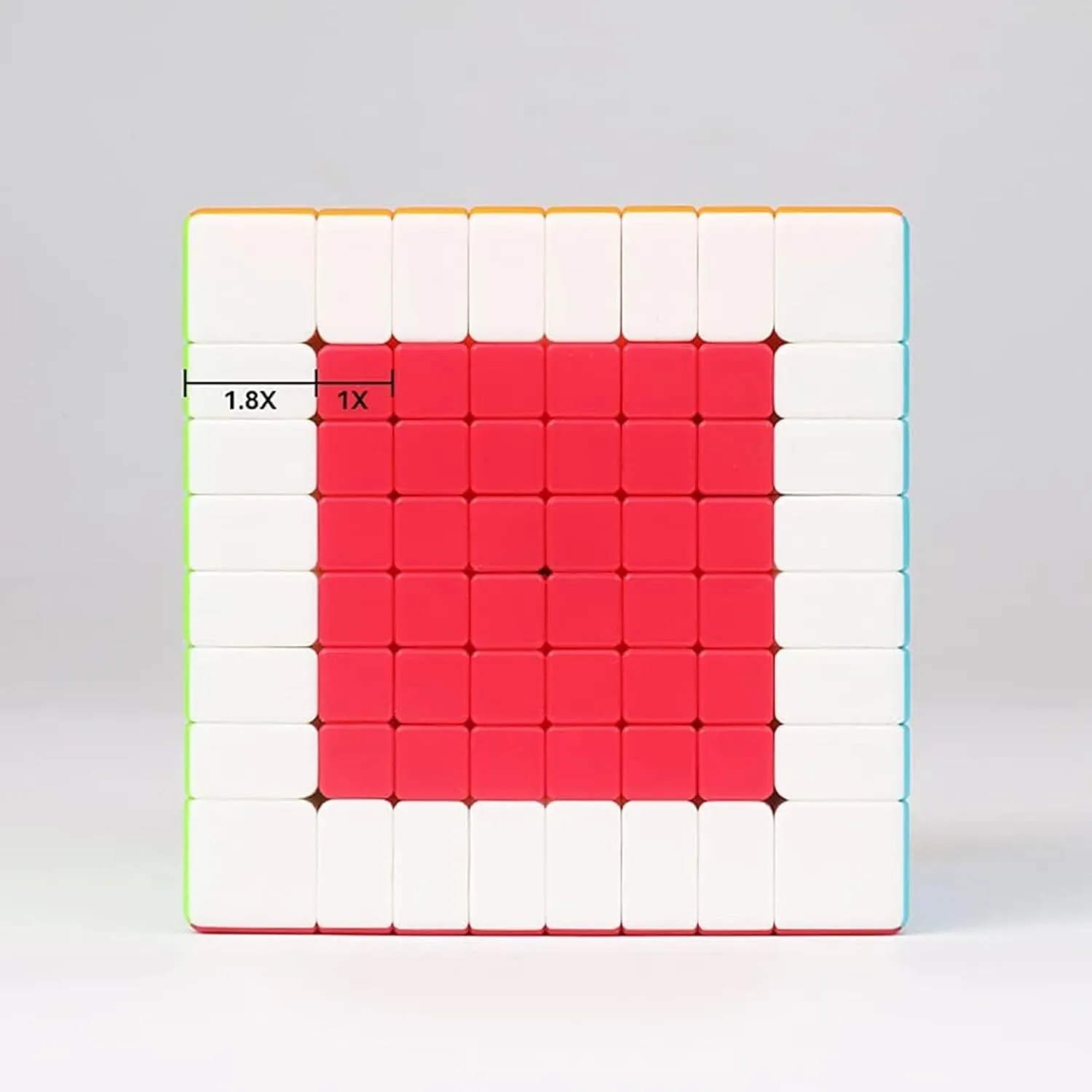 Bokefenuo QY 8x8 Speed Cube Stickerless QY Puzzle 70mm Toys for Kids Magic Cube