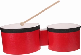 Boys and Girls Drums Set 5'' 6'' Boys and Girls Percussion Instruments Drum Set for Toddlers Baby Bongos Drumsticks
