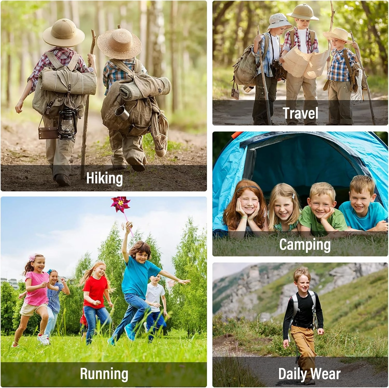 Boys Cargo Pants Kids' Hiking Quick Dry Lightweight Convertible Youth Waterproof Outdoor Camping Fishing Scout Pants