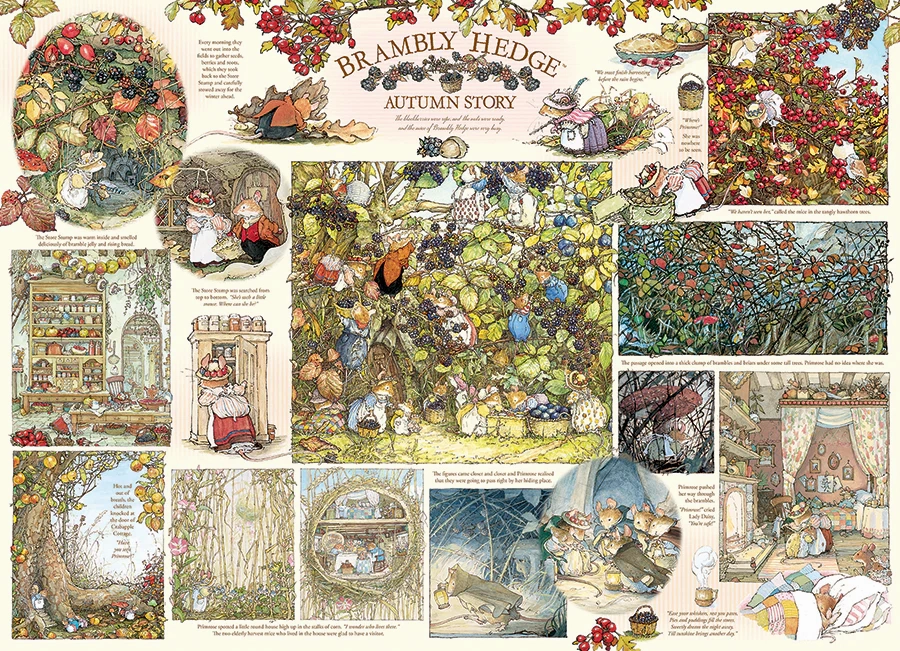 Brambly Hedge Autumn Story, 1000pc Puzzle, Compact