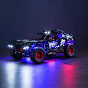 BrickBling LED Light Compatible with Lego Technic Audi RS Q e-tron 42160 Toy Car Building Set, DIY Lighting Kit Compatible with Lego 42160 (No Model)