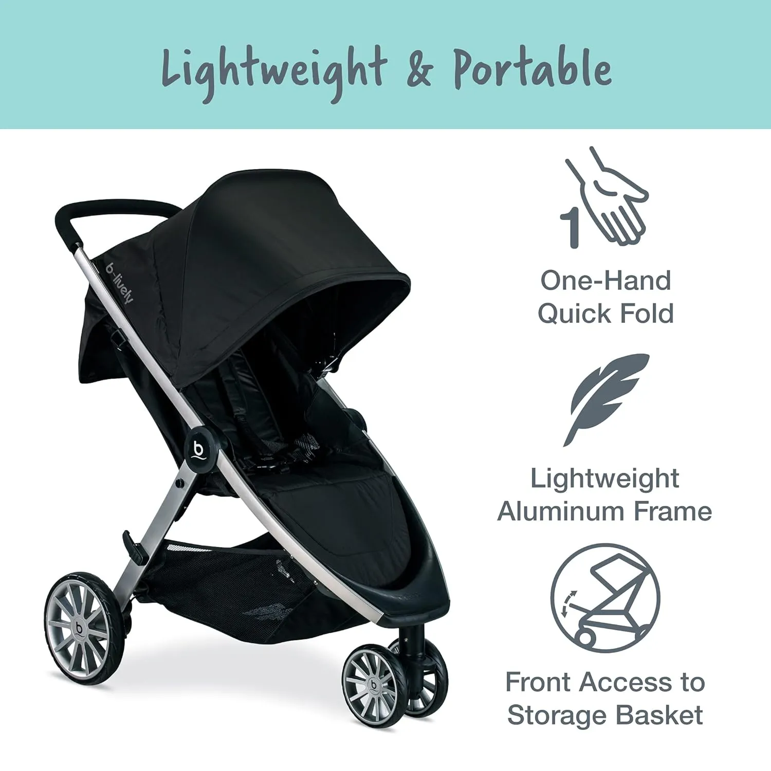 Britax B-Lively & B-Safe Gen2 Travel System Cobblestone SafeWash
