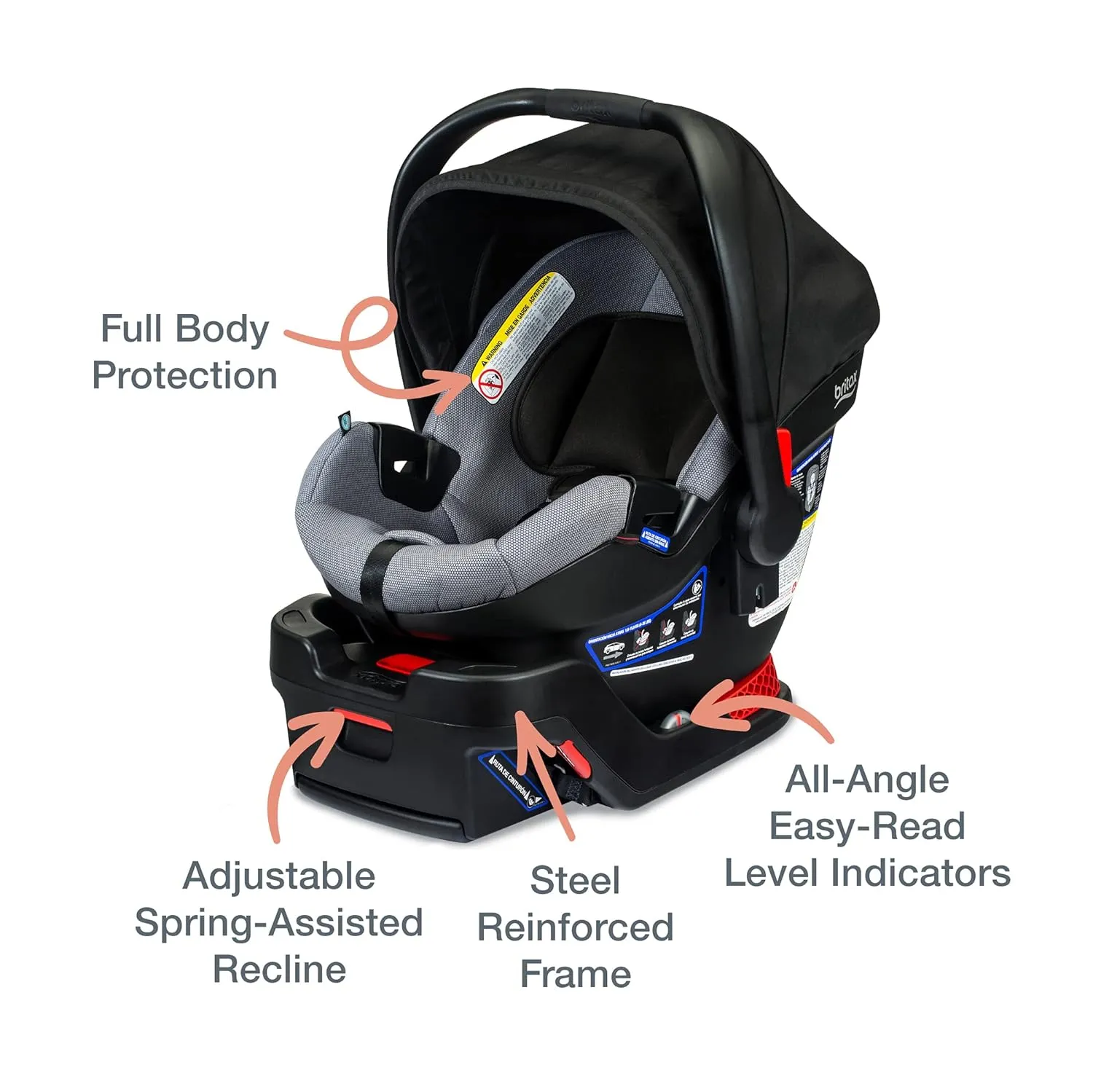 Britax B-Lively & B-Safe Gen2 Travel System Cobblestone SafeWash