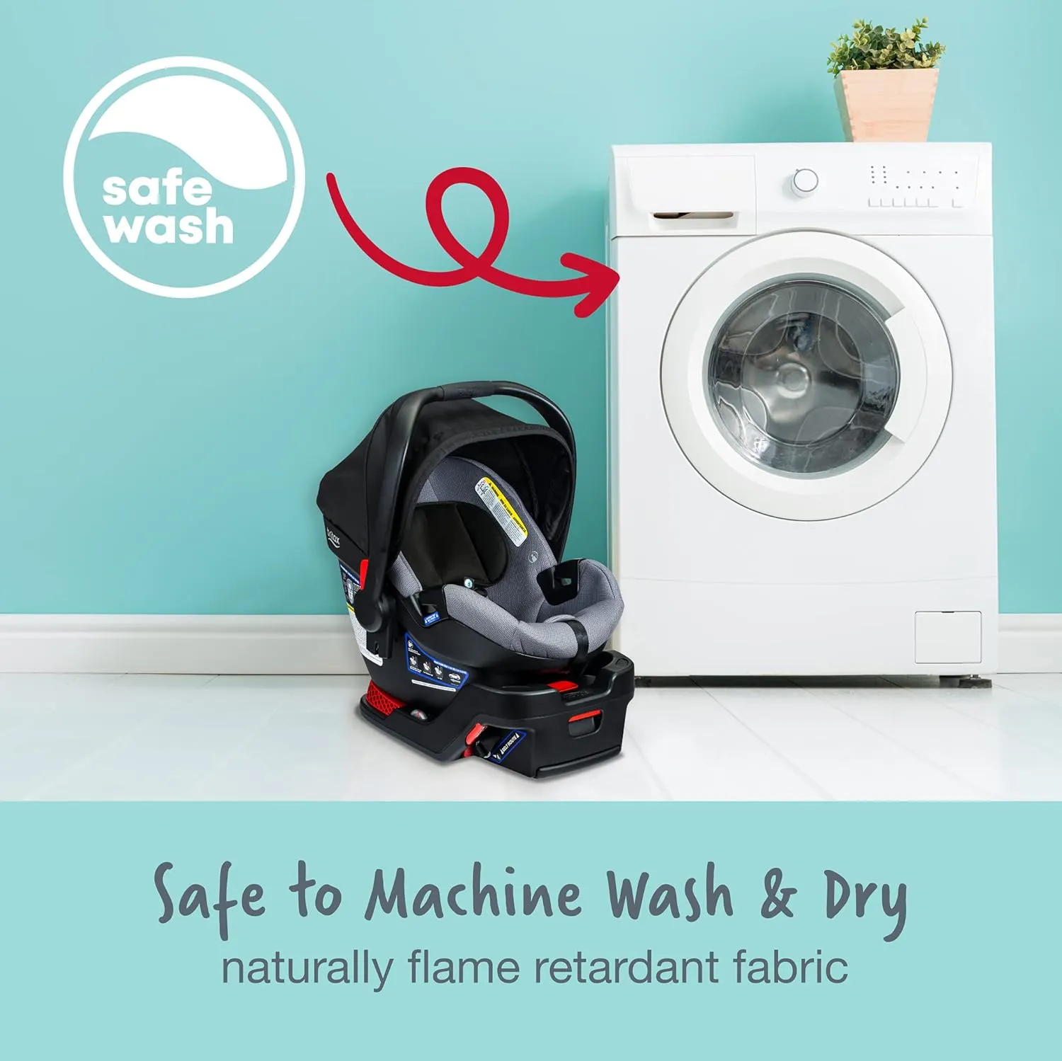Britax B-Lively & B-Safe Gen2 Travel System Cobblestone SafeWash