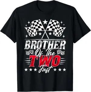 Brother Of The Two Fast Second Birthday Racing Car Family T-Shirt