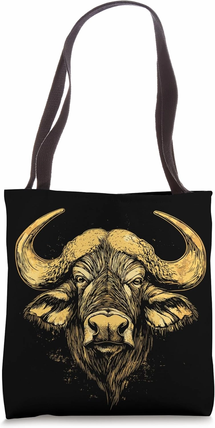Buffalo Cape Water Buffalos Safari South African Buffalo Tote Bag