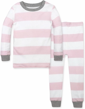 Burt's Bees Baby Baby Girls' Pajamas, Tee and Pant 2-Piece Pj Set, 100% Organic Cotton