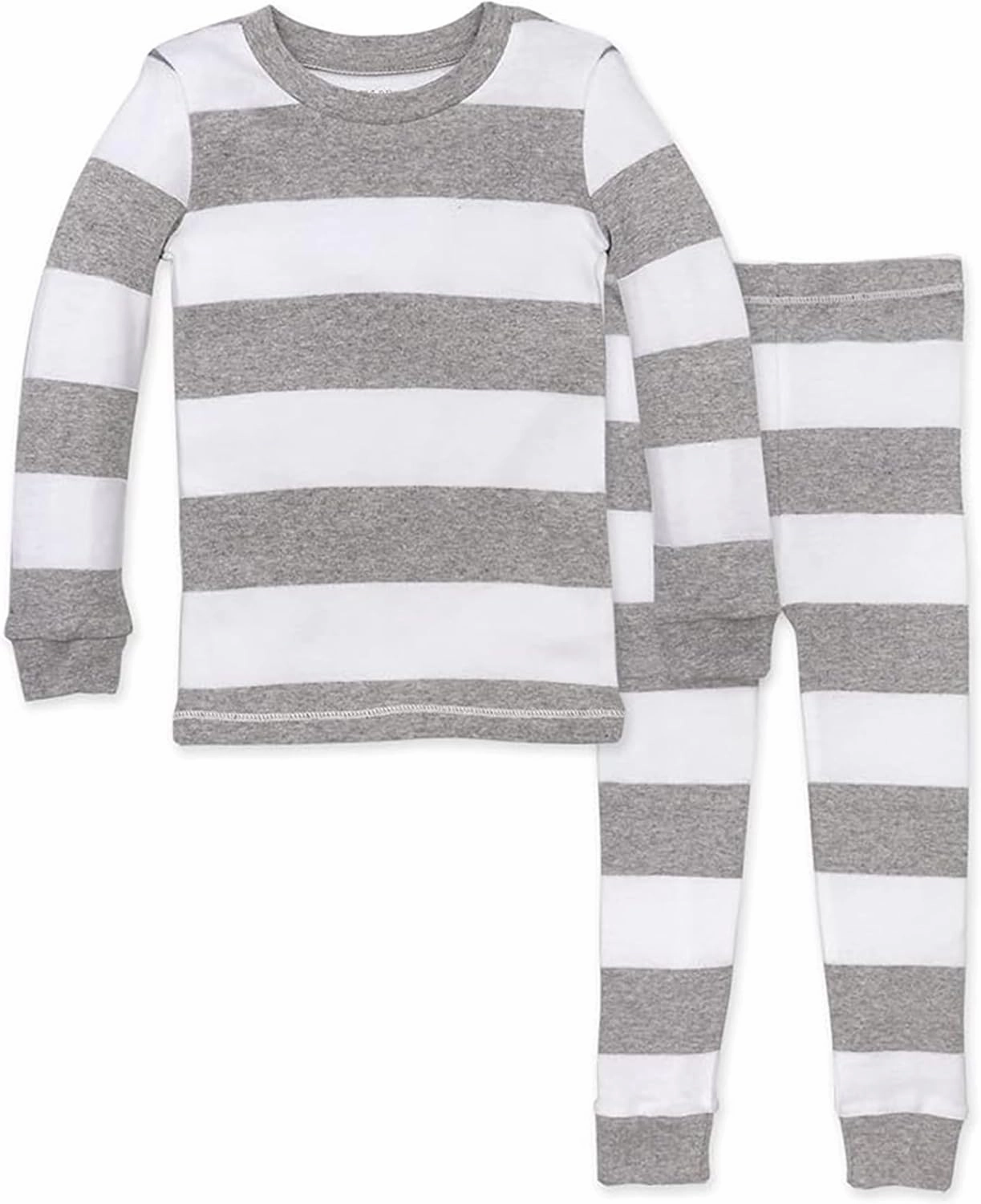 Burt's Bees Baby Infant and Boys' 2-Piece Long Sleeve Tee and Long Pant Cotton Pajama Set