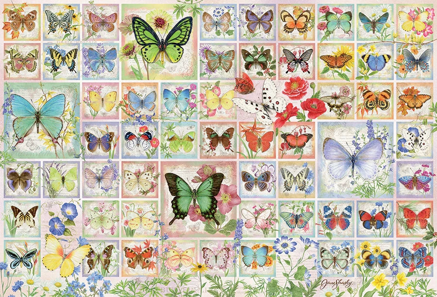 Butterflies and Blossoms, 2000pcs, Compact