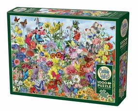 BUTTERFLY GARDEN PUZZLE  1000PCS, Compact