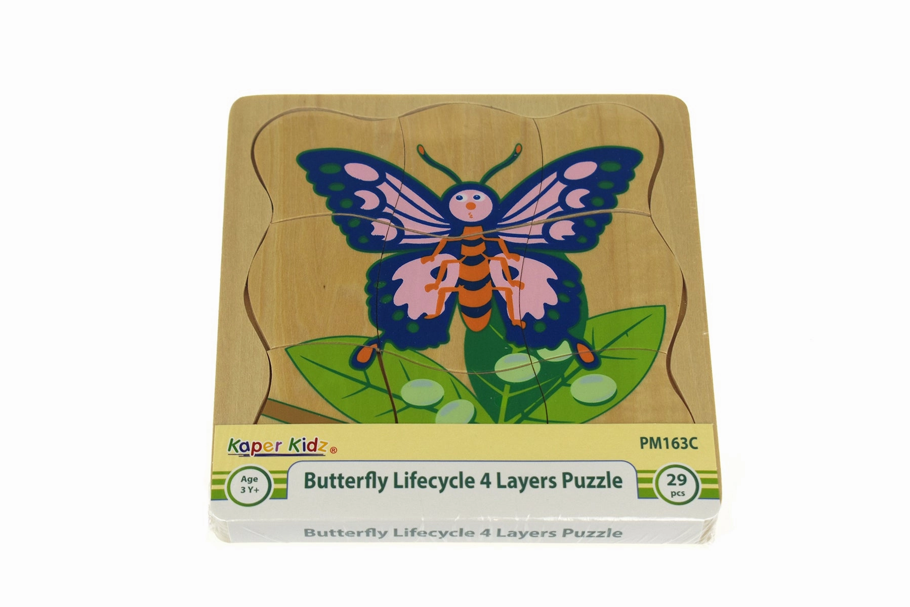 Butterfly Lifecycle 4 Layers Puzzle Board