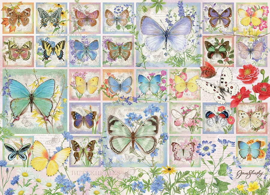 Butterfly Tiles, 500PCS, Compact