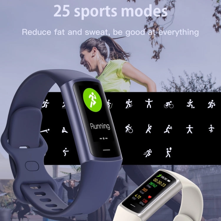 C68L IP67 Waterproof Smart Bracelet Sport Fitness Tracker(White)