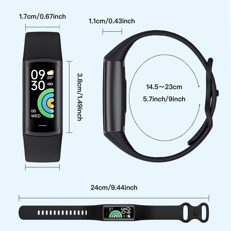 C68L IP67 Waterproof Smart Bracelet Sport Fitness Tracker(White)
