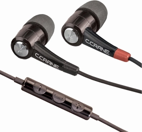 C. Crane CC Buds PRO Earbuds, Mic & Phone Remote with Six Different Earbud Covers Included for Custom Comfort – Designed for Voice Clarity and Audio Books – Fits Large and Small Ears