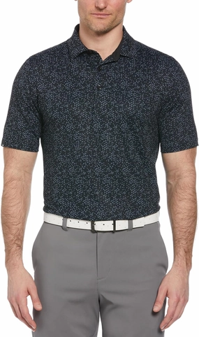 Callaway Men's Chevron Print Short Sleeve Golf Polo, Moisture-Wicking, Stretch, Lightweight Recycled Fabric