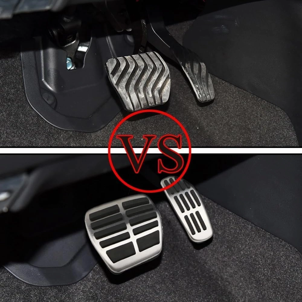 Car Foot Rest for Rogue Sport J11 2017-2023 Kicks 2017-2023,Gas Brake Clutch Pedal Pads Covers,Transmission Foot Treadle,Footrests Lightweight,A/at 2Pcs