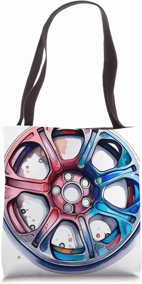 Car Lover Wheel Tote Bag