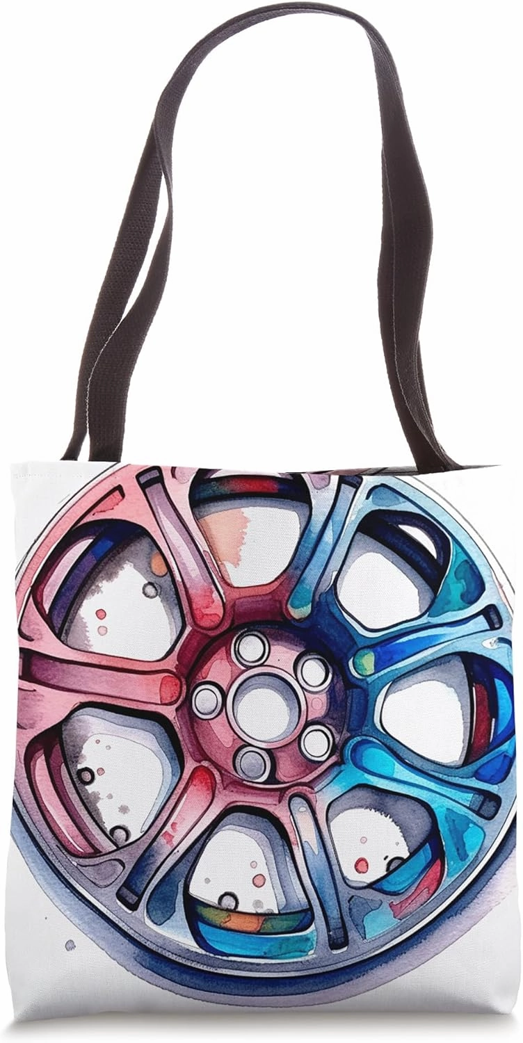 Car Lover Wheel Tote Bag